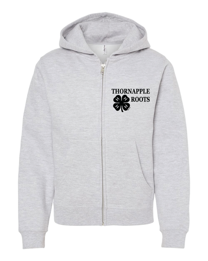 Thornapple Roots | Youth Midweight Full-Zip Hoodie